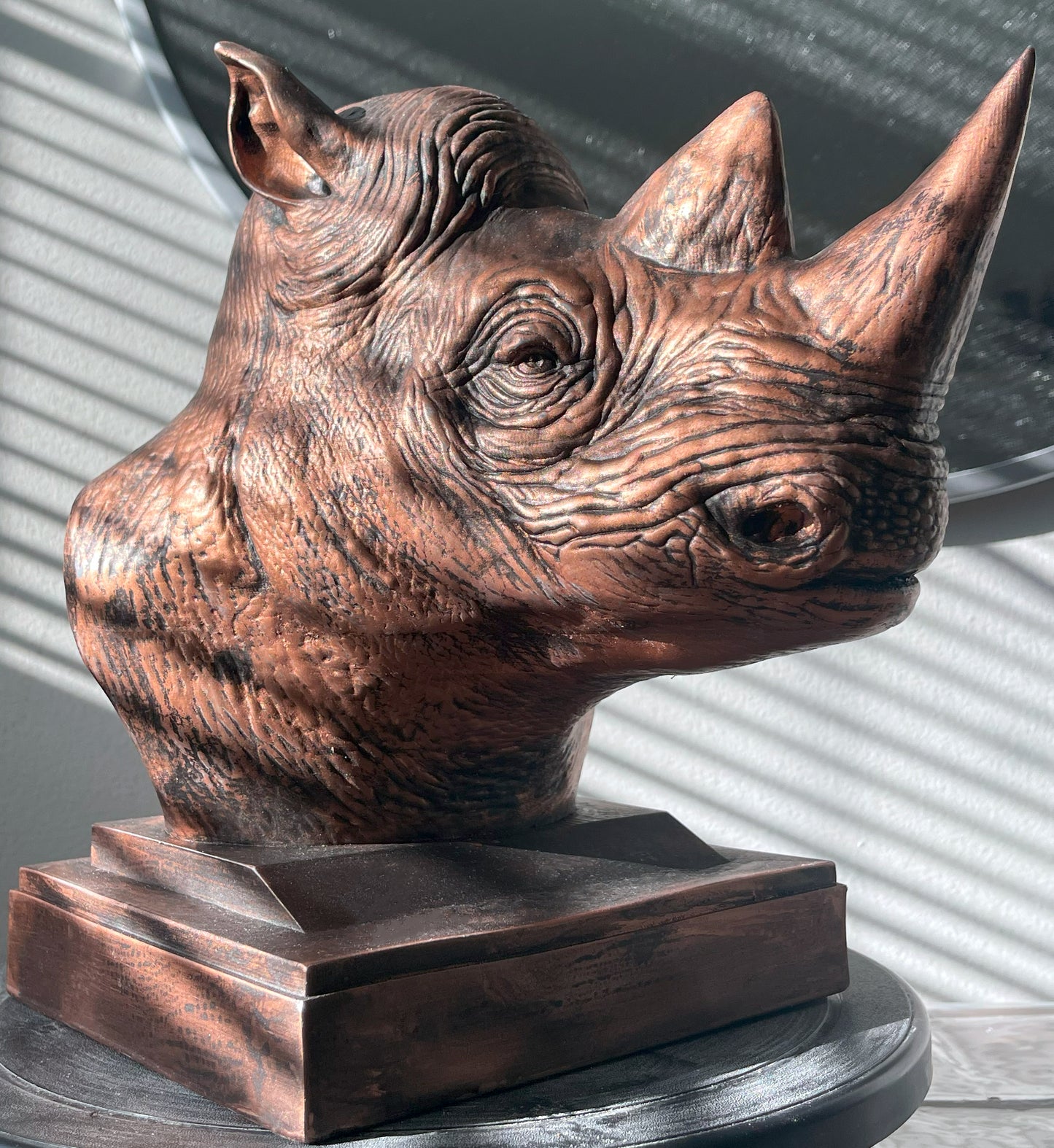 Majestic Rhinoceros Sculpture