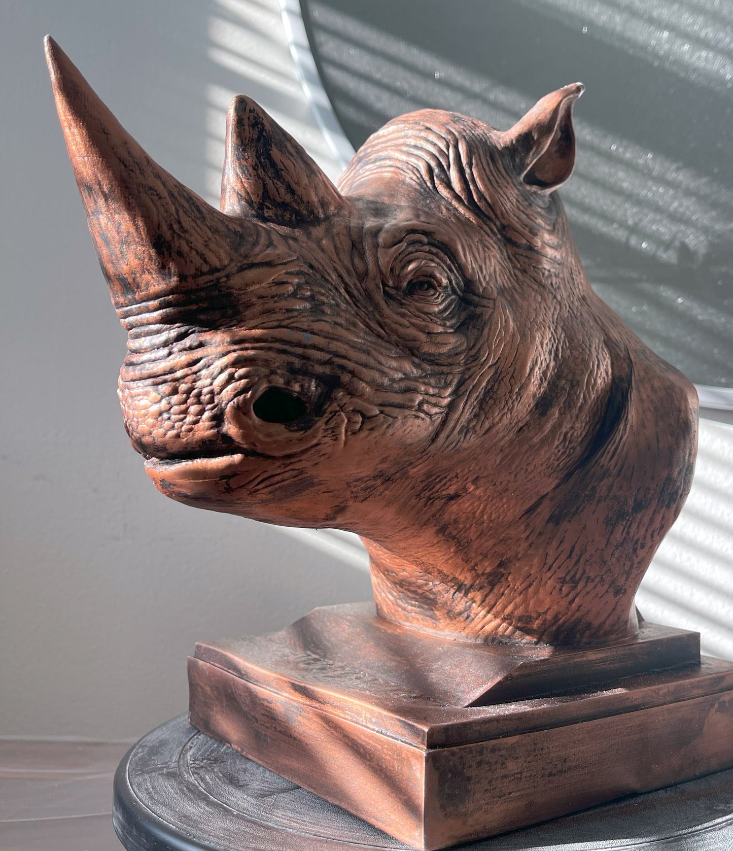 Majestic Rhinoceros Sculpture