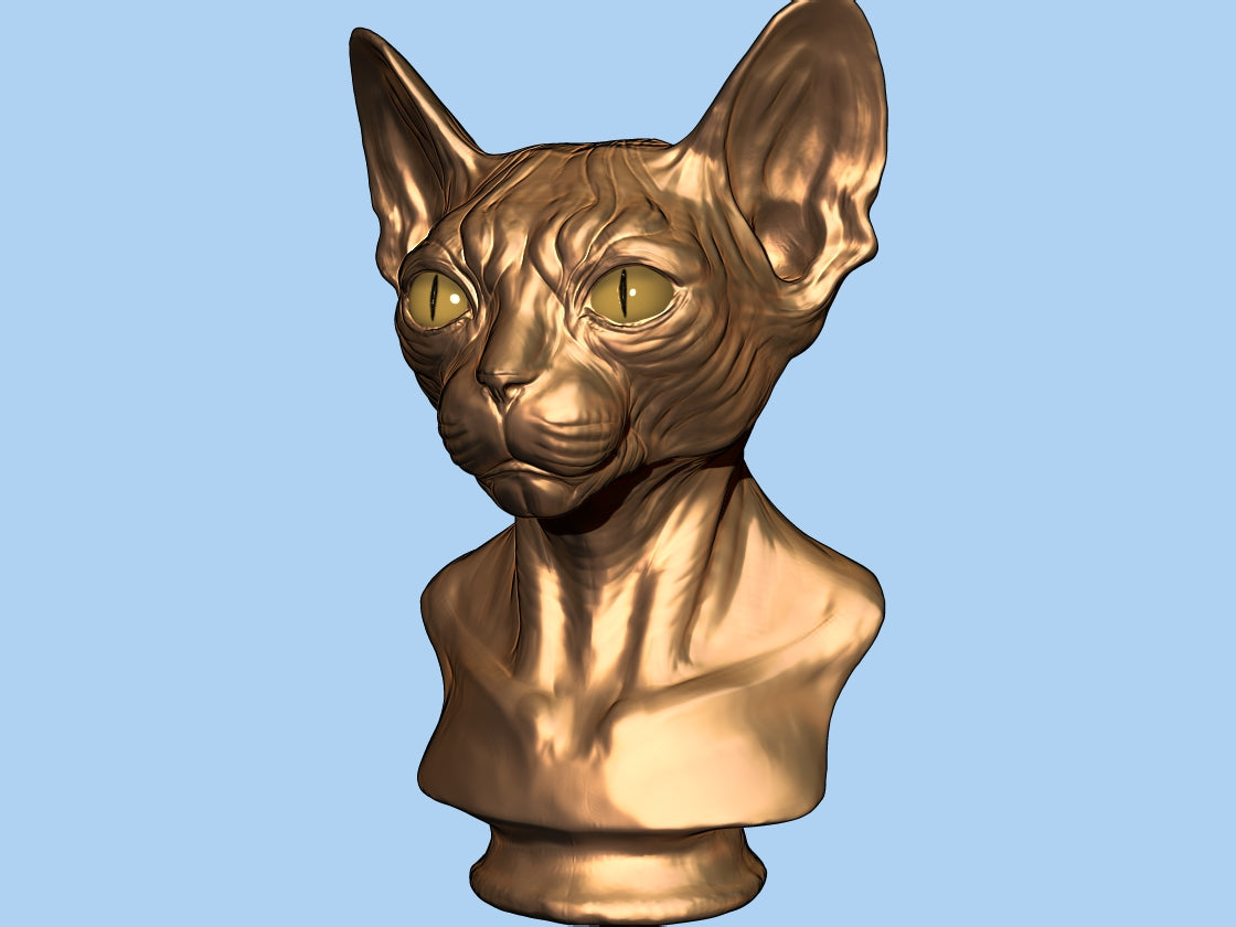 Sphinx Cat Bust