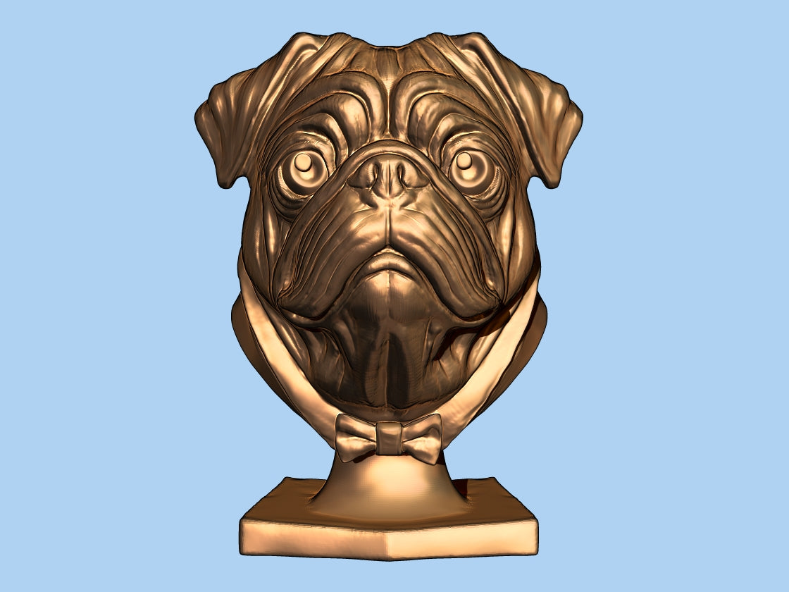 Pug Bust