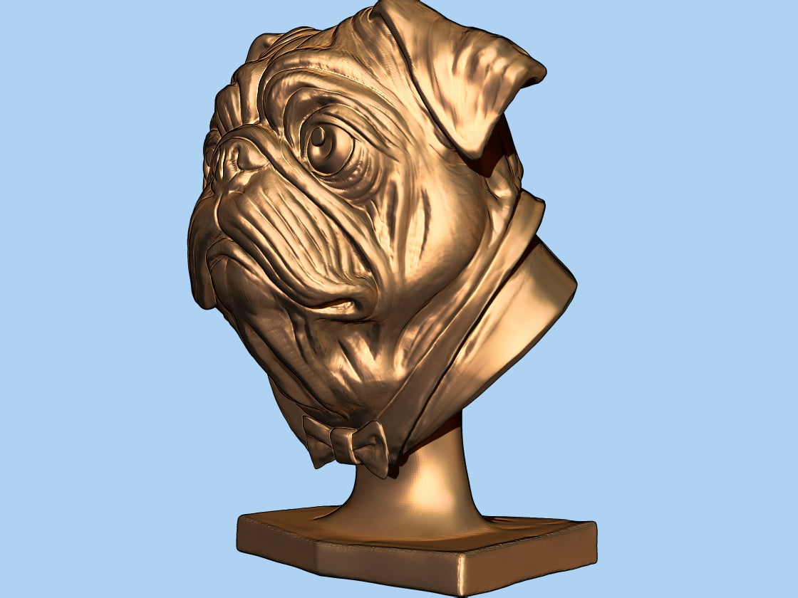 Pug Bust